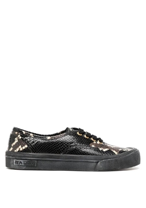 Bally Lyder Snakeskin-Effect Low-Top Sneakers