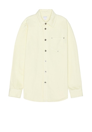 Bottega Veneta Denim Over Shirt in Banana - Lemon. Size 50 (also in ).