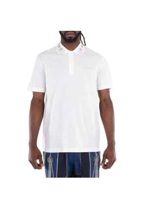 Versace Greca-Collar Polo Shirt