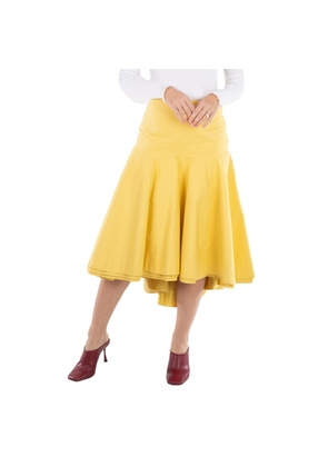 Jil Sander Sunbeam Pleated High-Waist Skirt