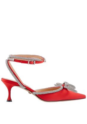 Mach & Mach Double Bow Pointed-Toe Pumps