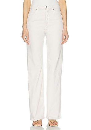 Citizens of Humanity Annina Wide Leg Jeans in Almondette - Ivory. Size 31 (also in 32, 33).