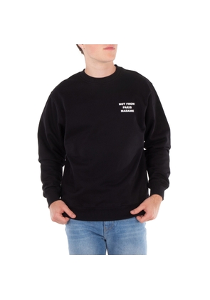 Drole De Monsieur Mens Black Slogan Le Sweatshirt