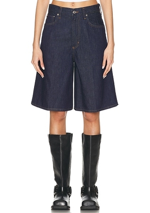 AGOLDE Nolan Short in Pure - Denim-Dark. Size 25 (also in ).