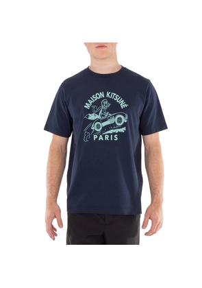 Maison Kitsune Racing Fox Cotton Comfort T-Shirt
