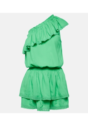 Melissa Odabash Debbie one-shoulder ruffled minidress