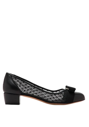 Ferragamo Vara Bow Mesh Pumps