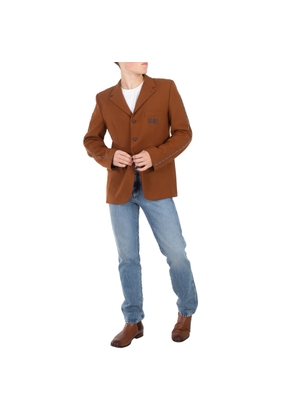 Vtmnts Brown Barcode Tailored Blazer Jacket