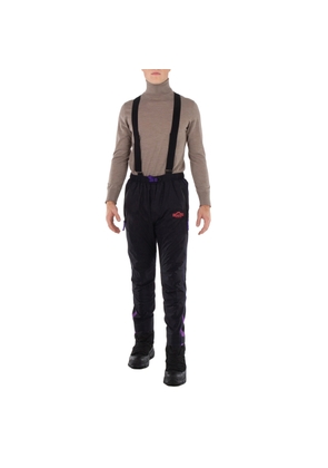 Kolor Beacon Black Logo Print Trouser With Suspenders