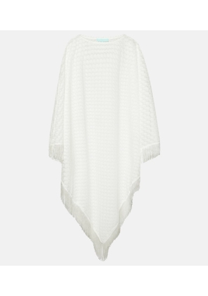 Melissa Odabash Blair open-knit fringed kaftan