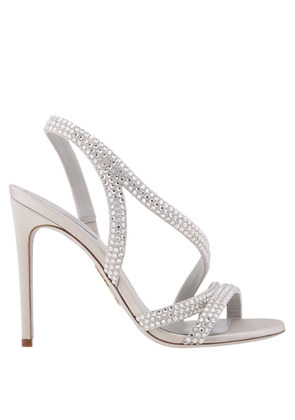 Rene Caovilla Lisa Silver Sandals