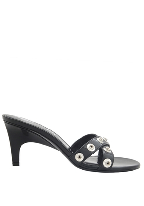The Attico Black Cosmo Eco-Patent Sandals