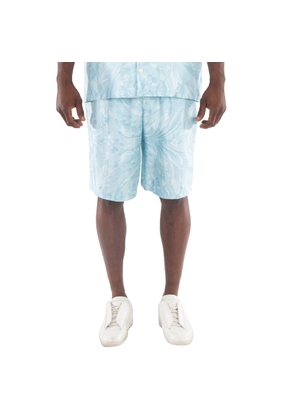 Versace Barocco Print Silk Shorts