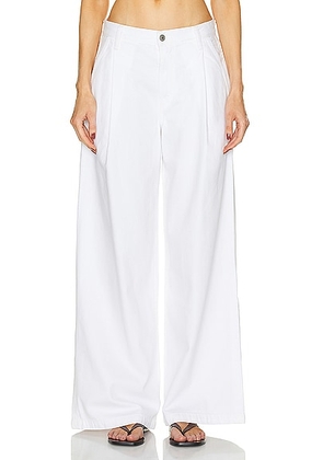 AGOLDE Ellis Trouser Jeans in Milkshake - White. Size 31 (also in 28, 33, 34).