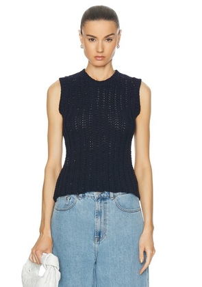 The Elder Statesman Reef Racer Tank Top in Navy - Navy. Size L (also in ).