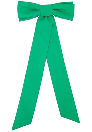 BODE Harbor Bow Barrette in Green - Green. Size all.