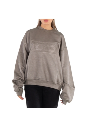 Alexander Wang Dollar Bill Embossed Crewneck Sweatshirt
