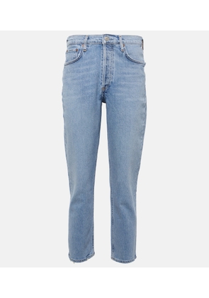 Agolde Riley high-rise cropped slim jeans