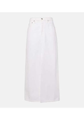 Agolde Leif denim maxi skirt