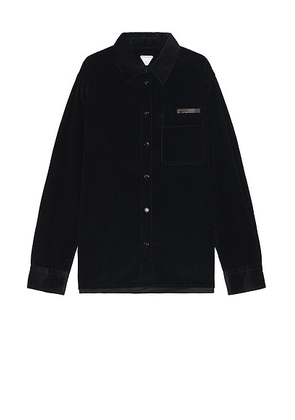 Bottega Veneta Light Cotton Corduroy Shirt in Midnight Blue - Blue. Size 52 (also in ).