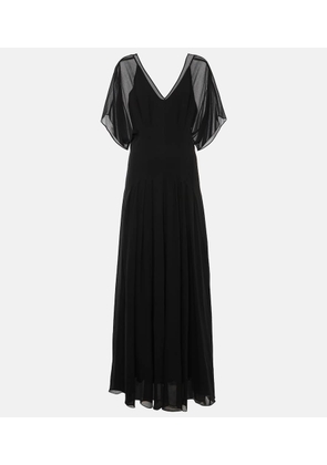 Max Mara Murge draped silk gown