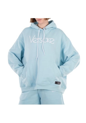 Versace Logo-Embroidered Drawstring Hoodie