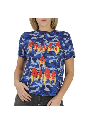 Filles A Papa Ladies Blue Amo W 'Filles A Papa' T-Shirt