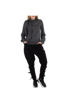 Y'S Ladies Black Jodhpurs Twill Pants