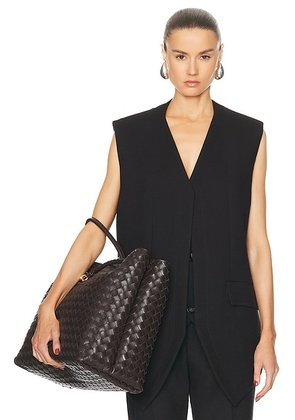 Bottega Veneta Blazer Vest in Fondant & Black - Black. Size 34 (also in 36, 40).