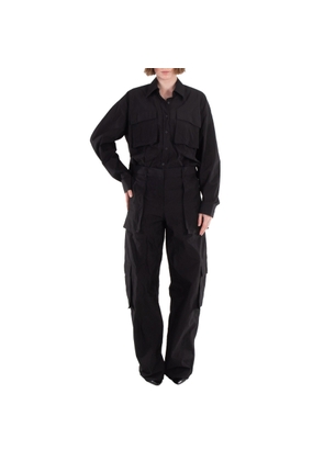T by Alexander Wang Button-Up Cargo Jumpsuit