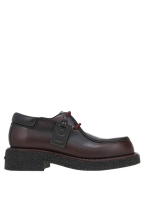 Ferragamo Brown Lace-Up Derbys