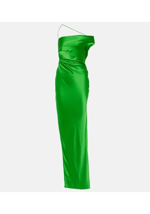 The Sei Asymmetric silk satin gown