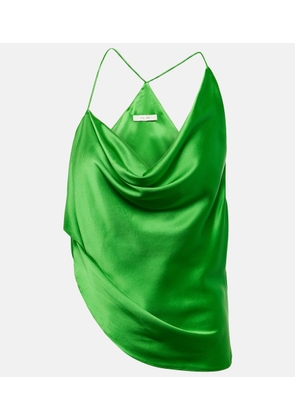 The Sei Ruched silk top