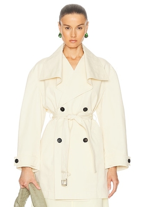 Bottega Veneta Trench Coat in Cloud - Beige. Size 38 (also in 40).