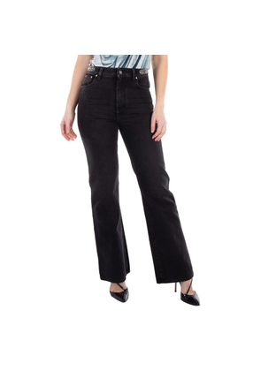 Rabanne Ladies Black 1969 Cotton Straight-Leg Jeans