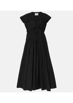 Tove Ceres gathered cotton midi dress