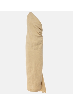 Tove Riya draped linen maxi dress