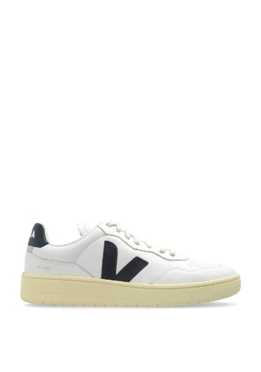 Veja V-90 Leather Low-Top Sneakers