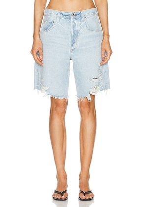 Citizens of Humanity Ayla Short in Starlit - Denim-Light. Size 23 (also in 24, 25).