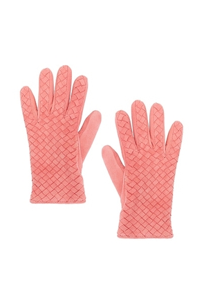 Bottega Veneta Leather Gloves in Cherry Blossom - Pink. Size 6.5 (also in 8).