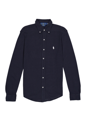 Ralph Lauren Navy Logo Embroidered Shirt