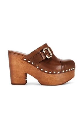 Chloe Jeannette Clog in Ginger Brown - Brown. Size 37 (also in 40).