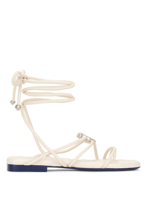 Burberry Ivy Shield Leather Sandals