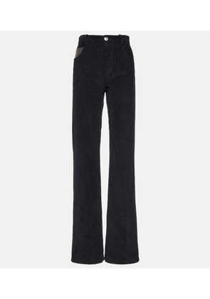 Bottega Veneta High-rise cotton corduroy straight pants