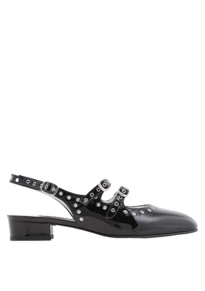 Carel Ladies Black Patent Queen Slingback Mary Janes