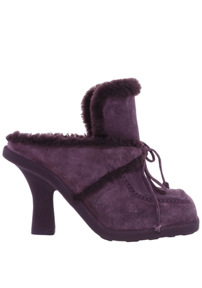 Burberry Square-Toe Highland Mules