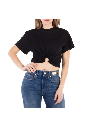Paco Rabanne Crop Top With Ring Piercing