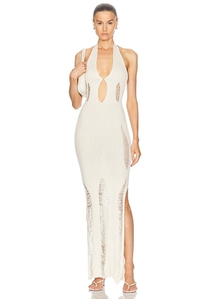 Aya Muse Ceres Dress in Off White - White. Size L (also in ).