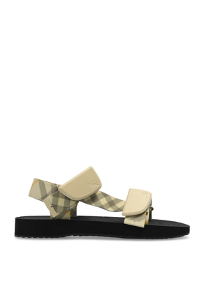 Burberry Check Trek Double-Strap Sandals