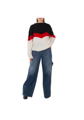 Stella McCartney Ladies Multi Chevron Stripe Cape Jumper